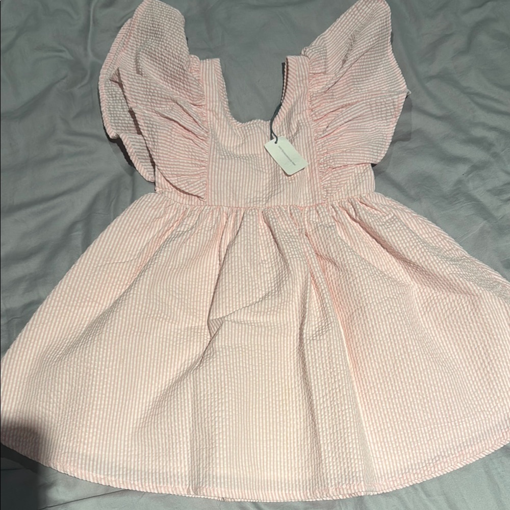 Pink Ruffled Kids Dress